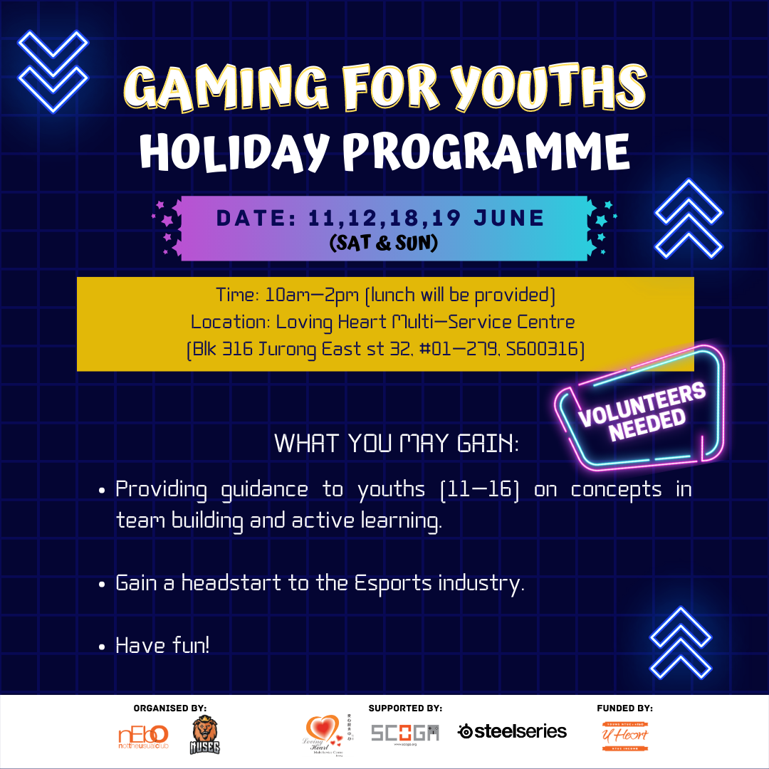 Gaming For Youths Volunteers